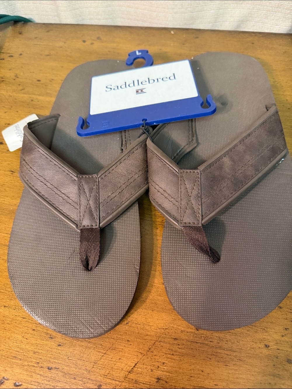 Saddlebred Brown Men’s Casual Flip-Flop Sandals